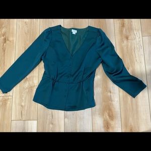 JCrew Peplum Silk blouse